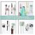 (Pack of 3) Silicone Toothbrush Holders Toothbrush Holders for Bathroom Self Adhesive Wall Mounted Hooks for Hanging Key Toothbrush Razor and Small Items for Kitchen Bathroom Living Room Office