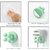 (Pack of 3) Silicone Toothbrush Holders Toothbrush Holders for Bathroom Self Adhesive Wall Mounted Hooks for Hanging Key Toothbrush Razor and Small Items for Kitchen Bathroom Living Room Office
