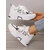 Womens White Chunky Sneakers  Stylish Love Heart Design, Lightweight Casual Sports Shoes