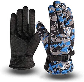 ANTIQ WORLD ARMY PRINTED   Winter Hand Gloves for Men and Boy Bike Riding Army Gloves Driving Gloves