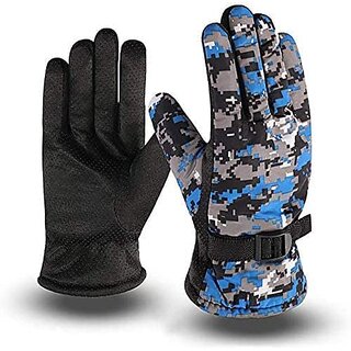 ANTIQ WORLD ARMY PRINTED   Winter Hand Gloves for Men and Boy Bike Riding Army Gloves Driving Gloves