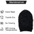 Fashlook Woolen Black Casual Winter Cap