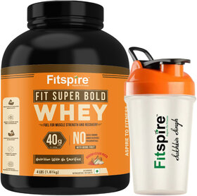 Fitspire Fit Super Bold Badam Kesar Pista Protein Powder with 400ml Shaker 4 lbs