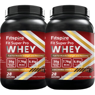 Fitspire Fit Super Pro Double Chocolate Whey Protein 2 lbs Pack of 2