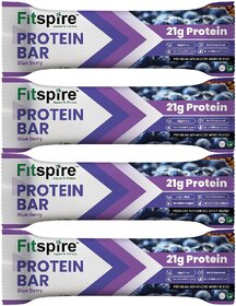 Fitspire Protein Bar Blueberry 60G Pack Of 4