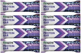 Fitspire Protein Bar Blueberry 60G Pack Of 8