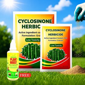 Cyclosinone Herbicide Granular Weed Killer | Low Toxicity Active Formula for Lawn, Garden & Farm Use Fast-Acting with Free Plant Boost liquid fertilizer