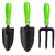 Nanson Premium Garden Tool Set  3 Pcs Metal Tools with Anti-Slip Handle Trowel,Transplanter  Fork for Home Garden