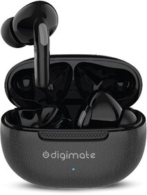 Digimate Jaalsa 30 Hours Playtime TWS Earbuds with Bluetooth 5.3, Dual Mic, 200mAh Battery (DG-EB-02, Black)