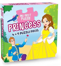 My First Puzzle Princess Interactive Jigsaw Puzzle for 3+ Year Old 9 X 4 Pcs Puzzle Box