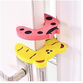 (Pack of 2) Door Finger Pinch Guard Baby Proofing Doors Made Easy with Soft Durable Foam Door Stopper Prevents Finger Pinch Injuries Slamming Doors and Child or Pet from Getting Locked in Room