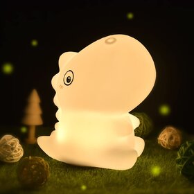 Dinosaurs Lamp, for Baby, Girls, Boys, Kids Room, Bedroom,Decoration, Room Decor Silicone Dinosaur Lamp, 7 Colors Ch
