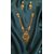 Elegant Traditional Gold-Tone Necklace Earring Set