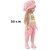 Cute Little Girl Doll for Kids in Pink Velvet Dress with Hat Suitable for Kids Age 02 Years  Above