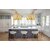 Modern Gold Drum Chandelier, 21.3-Inch Diameter Pendant Light with Adjustable Height Chain