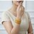 Traditional Yellow Silk Thread Bangles with Gold Beaded Design Wear Accessories, Set of 2