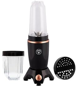 Starly Aeroblend 500W Nutri Blender  2 Jars  Juicer Mixer Grinder  Smoothie Maker Blender  Stainless Steel Blade  Fresh Smoothies Shakes  Juices Instantly Black