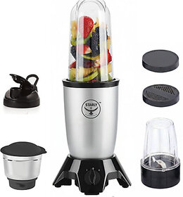 Starly Aeroblend Nutri Blender 500 W Mixer BlenderAero Blend 3 Jar  3 Jars  Grey