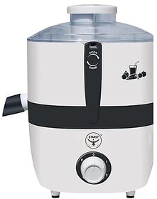 Starly Promax 500 Watts Juicer Mixer Grinder  Stainless Steel Blades  Shockproof Body with Overload Protection  Safety Locks  Fresh Fruit  Vegetable Juice in SecondsWhite