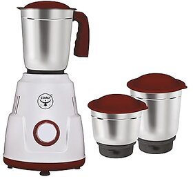 Starly Ace 550W Mixer Grinder for Kitchen with 3 Stainless Steel Jars   Powerful motor  High Speed Mixie perfect for dry grinding blending mixing  juicing cherry red 3 Jars