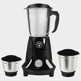 Starly Black Bolt 550 W Mixer GrinderBB3  3 Jars  Black