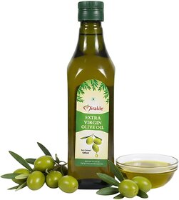 Mirakle Extra Virgin Olive Oil - Premium Cold Pressed for Healthy Cooking  Skincare