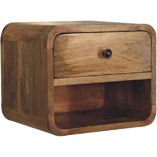 Mini Oak-ish Floating Open Bedside