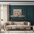 ALLAIL DESTINATION Framed Floral Wall Art, Gold and White, Canvas Print, Abstract Flowers Painting