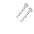 Farman Handicraft 5 Inch Glass Oil Burner Pipe Transparent, 5 Inch (White) -Pack of 1