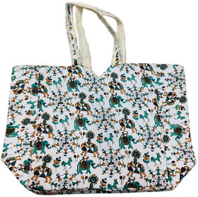 White Premium Cotton Multipurpose Handmade Premium Bag For Men Women