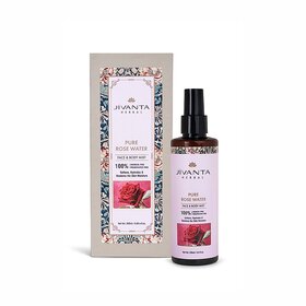 Jivanta Herbal Pure Rose Water  Natural Gulab Jal Facial Toner, Hydrate  Soothe Skin  No Preservatives