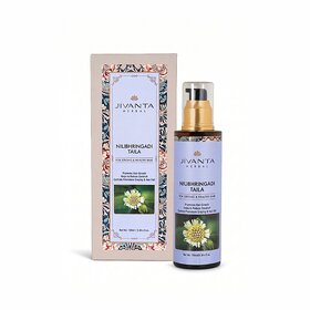 Jivanta Herbal Neelibhringaadi Hair Oil  For Hair Growth, Hair Fall Control and Dandruff  100 Pure  Natural