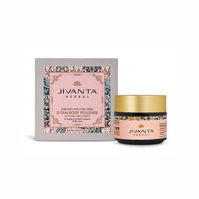Jivanta Herbal D-Tan Body Polisher 60g  Tan Removal Scrub Radiant Glow D-Tan Scrub for Body  All Skin Types