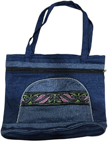Blue Premium Denim Multipurpose Bag For Men Women