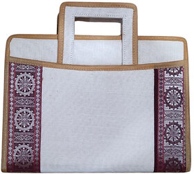 White Premium jute File Folder