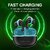 Digimate Sargam 120H Playtime 5.0 Bluetooth Wireless Earbuds with Fast Charging  HD Dual Mic (DG-EB-Sargam-03-Black)