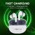 Digimate Sargam 120H Playtime 5.0 Bluetooth Wireless Earbuds with Fast Charging  HD Dual Mic (DG-EB-Sargam-03-White)