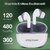 Digimate Sargam 120H Playtime 5.0 Bluetooth Wireless Earbuds with Fast Charging  HD Dual Mic (DG-EB-Sargam-03-White)