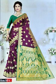 Silk Purple Saree