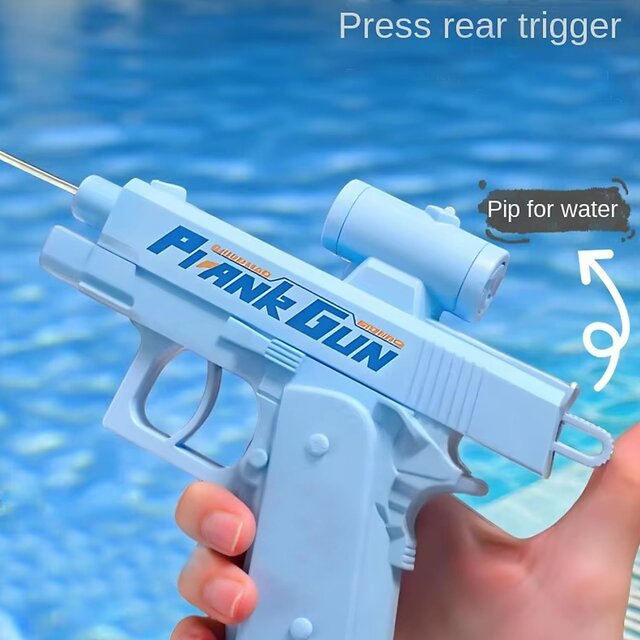 Prank Waterpistool Dat Twee Kanten Spuit – Grappig Speelgoed Voor Kantoor, School En Zwembad – Witte/blauwe Kleur