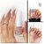 Nail Polish Set for Women | Long-Lasting High Shine Nail Paint Combo | Vegan and Cruelty-Free | 3 Bright Vibrant Shades | Quick Dry Nail Polish Set (Peach and Pour Pack of 3)