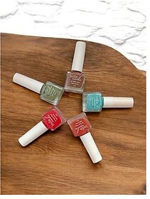 Nail Polish Set for Women  12-Free Vegan Cruelty-Free Quick Dry Long Lasting High Gloss Chip Resistant  Nail Paint Combo Set for Women  Set of 5 Festival Pop
