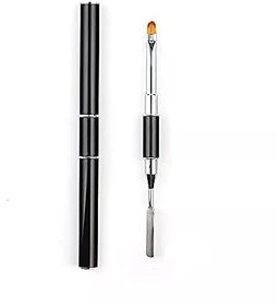 Dual-Ended Polygel Brush and Picker 2-in-1 Gel Nail Tool for PolyGel UV Gel and Acrylic Nail Extensions