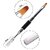 KRENI Dual-Ended Polygel Brush and Picker2 in 1 Designs Polygel Nail Brushes Stainless Steel Gel Nail Tool for PolyGel UV Gel Acrylic Nails Extension