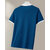 Ausk Mens Teal Blue, White Solid Cotton Blend Polo T-Shirt