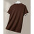Ausk Mens Brown, White Solid Cotton Blend Polo T-Shirt