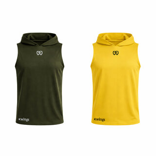 (Pack of 2) KWINGS Mens Sports Sando  Sleeveless Quick-Dry Gym Vest Activewear