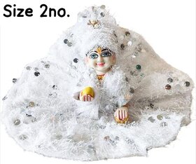 Foxdean Kanhaji Ladoo Gopal/ Thakur ji/Bal Krishna/ Fancy Dresses WITH PADGI SIZE-2 (100 Pure Cotton)