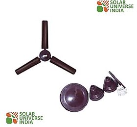 Solar Universe India BLDC Energy Efficient 12V Ceiling Fan for 12V DC Home Lighting Systems  12V Batteries  Solar Panels (White)