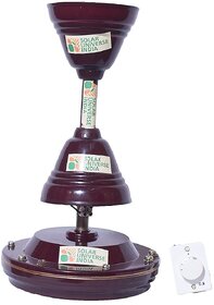 Solar Universe India 30 Watts BLDC 12V Ceiling Fan for 12V DC Home Lighting Systems  Batteries, Brown